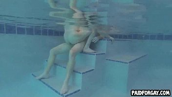 Preview 3 of Dad Blackmailed By Daughter - Straight hunk getting fucked in a pool for some cash