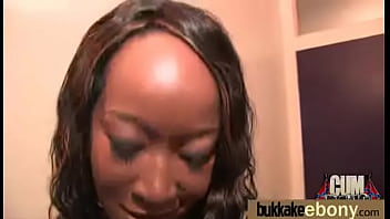 Preview 1 of Hot Cat Webcam - Ebony gets fucked in all holes by a group of white dudes 24
