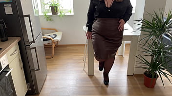 Preview 1 of Straight Twink Forced - Bend over doggy style,  dear mother-in-law,  I&#039_ll cum on you