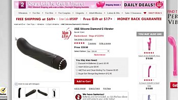 Preview 2 of Orgy Partying - G-Spot &amp_ Clitoral Vibrator Adam and Eve&rsquo_s Silicone Diamond G Vibrator