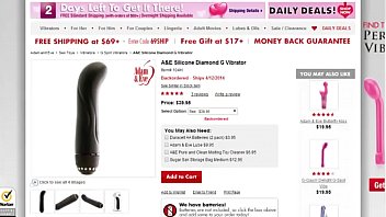 Preview 1 of Orgy Partying - G-Spot &amp_ Clitoral Vibrator Adam and Eve&rsquo_s Silicone Diamond G Vibrator