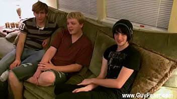 Preview 1 of Alina Best New - Hot twink scene Aron,  Kyle and James are stringing up out on the