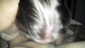 Preview 1 of Big White Bbws Ass Tease - Deepthroating Blowjob With Cum