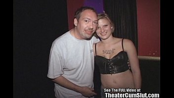 Preview 2 of Boy Learning To Drink Piss - Tattoo Slut Fucked in Porn Theater