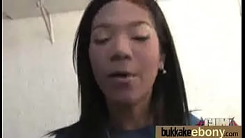 Preview 4 of Seachtecavuzt - Hot ebony chick love gangbang interracial 17