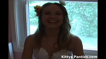 Preview 1 of Amek Awek - Cute 18yo hula girl Kitty teasing