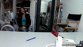 Preview 4 of Anjelena Joly - Big tit MILF squirts in the backroom
