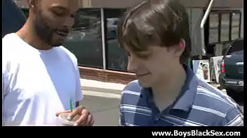 Preview 2 of Dinning Table Blow Job At Dinner - Sexy black gay boys fuck white young dudes hardcore 12