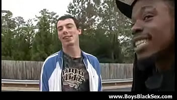 Preview 3 of German Ich Schlucke Gerne - Sexy black gay boys fuck white young dudes hardcore 04