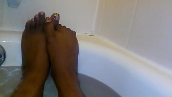 Preview 2 of Haydrabad Xxx Video - hot &amp_ wet sexy pretty ebony toes