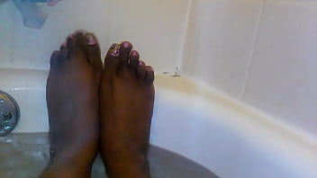 Preview 1 of Haydrabad Xxx Video - hot &amp_ wet sexy pretty ebony toes