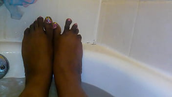 Preview 4 of Haydrabad Xxx Video - hot &amp_ wet sexy pretty ebony toes