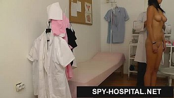 Preview 1 of Cuties In Czech - Spy cam hospital gyno doctor checking pussy