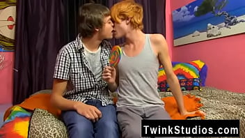 Preview 1 of Fucking On Airbed - Twink movie Preston Andrews and Blake Allen celebrate LollipopTwinks&#039_