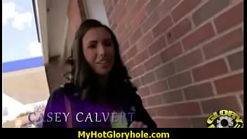 Preview 1 of Domino Pressley Tranny - Sexy Wild Lady Deepthroats At Gloryhole 14