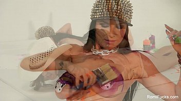 Preview 1 of Fox Tail Girl - Romi Rain Lesbian Body Paint