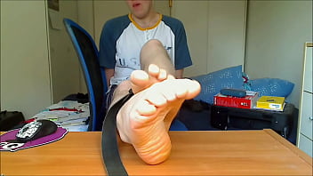 Preview 4 of Lesbian Cat Slave - Feet tied up