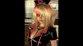 Preview 2 of Girls Pussup - 3D Nurse in Latex