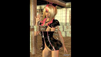 Preview 1 of Girls Pussup - 3D Nurse in Latex