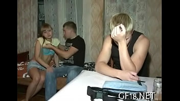 Preview 3 of Sex Whit Plastic Dolls Woman - That babe takes off his blue shirt