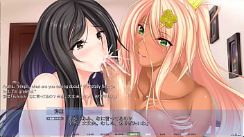 Preview 3 of Son Make Mom And Sister Pregnant - Akumeru Family - Harem Route Part 1 - Step-Mother And Step-Daughter Blowjob