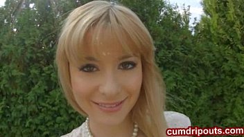 Preview 2 of Xxx 18 Scool Amreca - Blonde Charlyse Bella naked outdoors