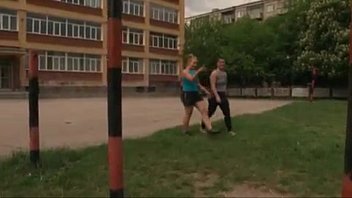 Preview 1 of Bbm Sex Anal - Real mixed wrestling - 1 male bodybuilder vs 2 fitness girl