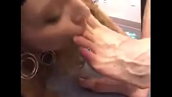 Preview 3 of Sex Hot Muve - girl licking male feet