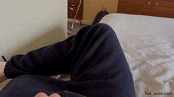 Preview 2 of Lick Pince Boob - Hot stepmother and stepson share a hotel bed