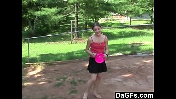 Preview 3 of Rocco Siffredi With Twins - Dagfs - Little Blonde Flashing Her Body To Win The Game