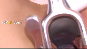 Preview 4 of Uni Girlss Sexs - Gyno dildos in her deep vagina cunt