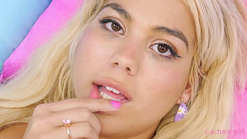 Preview 1 of Taxi 69com Artis4 - Adorable blonde naked close-up