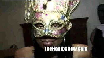 Preview 2 of Squirting All Over Her Body - masked black girl : Anal fuck my stripper homegorwn footage