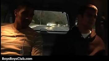 Preview 2 of Animal Cat Sex Tube - Hot muscled black gay boys humiliate white twinks hardcore 10
