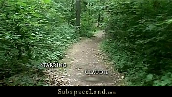 Preview 1 of Vagi Ourat Xxx Video - Claudie tied-up in the forest and fucked