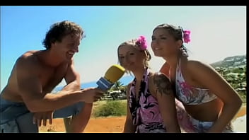 Preview 2 of Old Ticher Or Stunde - Liliane and Veronica Having Outdoor Group Sex in the Tropics