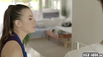Preview 3 of Loret - MILF house cleaner Alison Rey fucks homeowner in front of her colleague