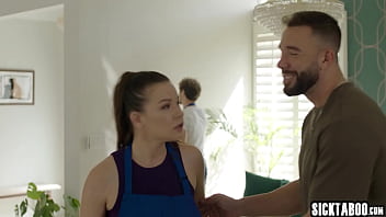 Preview 1 of Loret - MILF house cleaner Alison Rey fucks homeowner in front of her colleague