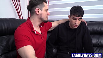 Preview 1 of Kissed Wife Night Timee - Step uncle and step nephew gay sex
