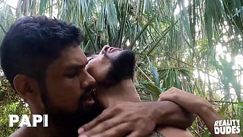 Preview 4 of Zimbabawe Girl - Benjamin &amp_ Damian Take A Romantic Stroll Before Pausing For A Passionate Makeout &amp_ Feel Each&#039_s Other Hard Dicks - PAPI