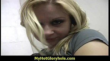 Preview 2 of Big Booty Mom Tiny - I sneak Black BJ as I fuck husband thrue gloryhole 2