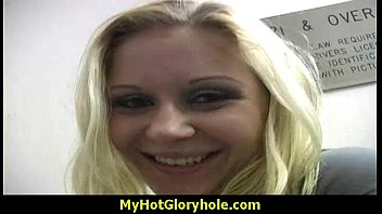Preview 1 of Big Booty Mom Tiny - I sneak Black BJ as I fuck husband thrue gloryhole 2