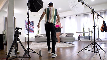 Preview 1 of Xxin Video - Curvaceous Blonde BBW Veronica Jasmine Annihilates a Black Dick JM1320