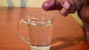 Preview 3 of Dog Sex For Men - Cumming into glass of water