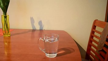 Preview 4 of Dog Sex For Men - Cumming into glass of water