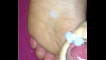 Preview 3 of White Men Fuck Animal - Cum on her feet last night