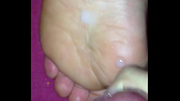 Preview 4 of White Men Fuck Animal - Cum on her feet last night
