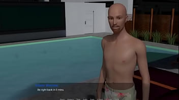 Preview 2 of Birthday Aaronb - Away from Home (Vatosgames) Part 34 Sex by the Pool by LoveSkySan69
