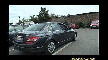 Preview 2 of Grandspa Fucks - Older dude screws doll outdoor
