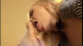 Preview 4 of Bareback Incest Porn - Blond in Stockings licking feet